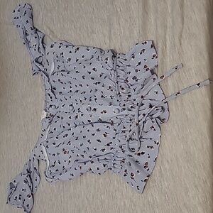 Blue sleeveless top Size S